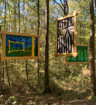 Ausstellung im Wald: Kunst am Eppinger-Linien-Weg