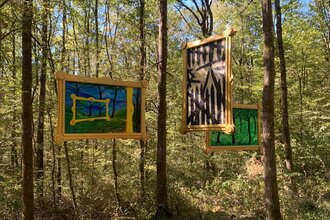 Ausstellung im Wald: Kunst am Eppinger-Linien-Weg