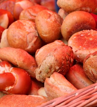 Verschiedene Brötchen der Bäckerei Stiefek | © Stadt Bretten