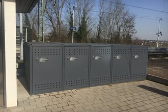 Bad Wimpfen Bahnhof | E-Bike Ladestation | © Stadt Bad Wimpfen