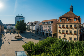 Blick auf Marktplatz | Neckarsulm | HeilbronnerLand | © Daniel Nasse | Stadt Neckarsulm