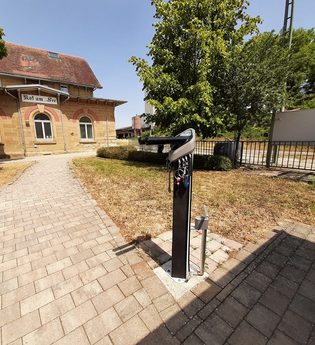 RadSERVICE-Punkt Bahnhof Rot am See | © Hohenlohe + Schwäbisch Hall Tourismus e. V.