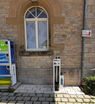 RadSERVICE-Punkt Bahnhof Schrozberg | © Hohenlohe + Schwäbisch Hall Tourismus e. V.