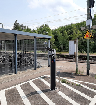 RadSERVICE-Punkt Bahnhof Schwäbisch Hall-Hessental | © Hohenlohe + Schwäbisch Hall Tourismus e. V.