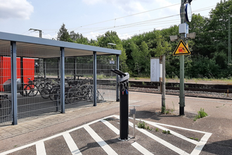 RadSERVICE-Punkt Bahnhof Schwäbisch Hall-Hessental | © Hohenlohe + Schwäbisch Hall Tourismus e. V.