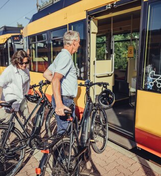 Fahrradmitnahme in S-Bahnen | HeilbronnerLand | © Touristikgemeinschaft HeilbronnerLand
