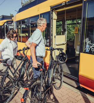 Fahrradmitnahme in S-Bahnen | HeilbronnerLand | © Touristikgemeinschaft HeilbronnerLand