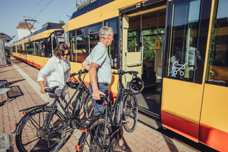 Fahrradmitnahme in S-Bahnen | HeilbronnerLand | © Touristikgemeinschaft HeilbronnerLand