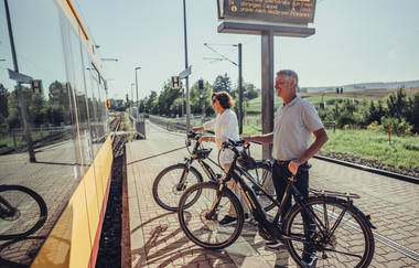 Fahrradmitnahme in S-Bahnen | HeilbronnerLand | © Touristikgemeinschaft HeilbronnerLand