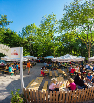 Biergarten Saline | RadServiceStation | Bad Friedrichshall im HeilbronnerLand | © Biergarten Saline | Horn & Goslar GmbH & Co. KG
