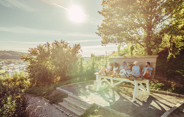 BIG BENCH | Weinsberg | Burgruine Weibertreu | © Tourismus im Weinsberger Tal e.V.
