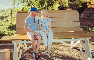 BIG BENCH | Weinsberg | Burgruine Weibertreu | © Tourismus im Weinsberger Tal e.V.