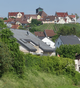 Blick auf Kirchberg Hohenhaslach | © Stadt Sachsenheim