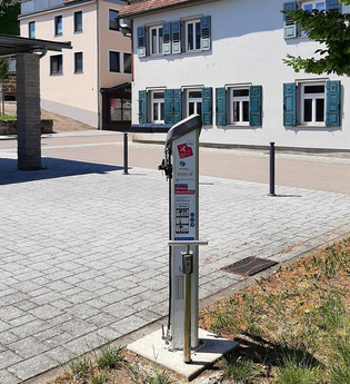 RadSERVICE-Punkt Bücherinsel Obersontheim | © Hohenlohe + Schwäbisch Hall Tourismus e. V.