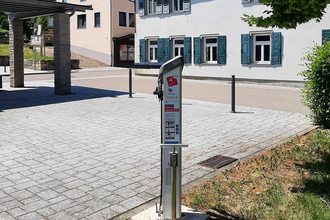 RadSERVICE-Punkt Bücherinsel Obersontheim | © Hohenlohe + Schwäbisch Hall Tourismus e. V.