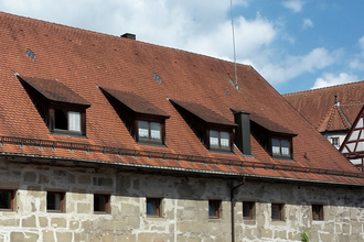 Historische Gebäude in Gaildorf mit Fachwerk und roten Dächern. | © Stadt Gaildorf