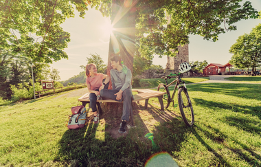 Ralderpause an der Burgruine Löwenstein | Löwenstein im HeilbronnerLand | © Christian Frumolt | Touristikgemeinschaft HeilbronnerLand e.V.