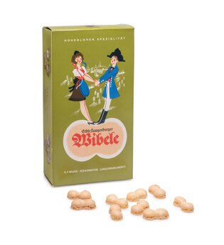 Eine Packung Wibele, eine Langenburger Spezialität