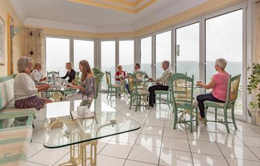 Wintergarten des Café Bauer | © Hohenlohe + Schwäbisch Hall Tourismus e. V.