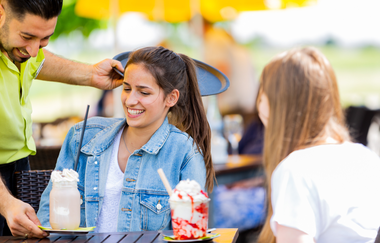 Erfrischendes Eis vom Hofcafé Weingut Kurz | Heilbronn | HeilbronnerLand | © Hofcafé Kurz
