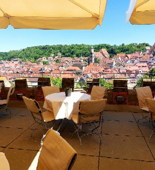 Dachterrasse Sudhaus an der Kunsthalle Würth | © Hohenlohe + Schwäbisch Hall Tourismus e. V.