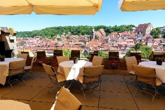 Dachterrasse Sudhaus an der Kunsthalle Würth | © Hohenlohe + Schwäbisch Hall Tourismus e. V.