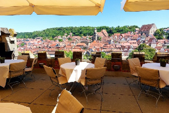Dachterrasse Sudhaus an der Kunsthalle Würth | © Hohenlohe + Schwäbisch Hall Tourismus e. V.