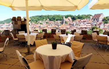 Sudhaus an der Kunsthalle Würth Schwäbisch Hall Dachterrasse | © Hohenlohe + Schwäbisch Hall Tourismus e. V.