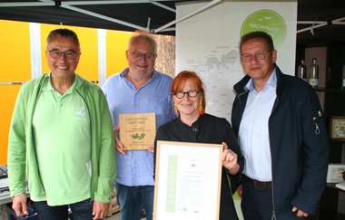 Naturpark-Partner Auszeichnung | Lioness Rocks | Karl-Dieter Diemer | Christof Hoyler | Susi Wieland | Dr. Eberhard Birk | Naturpark Schwäbisch-Fränkischer Wald | Weinsberger Tal | © Naturpark-Partner Auszeichnung Lioness.Rocks: Naturparkarchiv