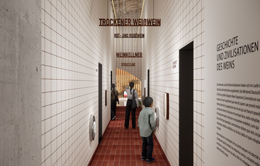 Modellbild der geplanten Ausstellung in der Deutschen Weinwelt | Brackenheim | © Deutsche Weinwelt