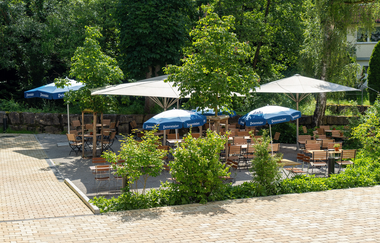 Die Krone in Sulzbach-Laufen: Biergarten | © Hohenlohe Schwäbisch Hall