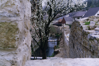 Die Vorstadtmauer mit Eckturm in Kraichtal-Gochsheim | © Land der 1000 Hügel - Kraichgau-Stromberg
