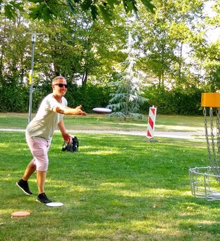 DiscGolf im Kurpark | Bad Rappenau | HeilbronnerLand | © Bad Rappenauer Touristikbetrieb GmbH