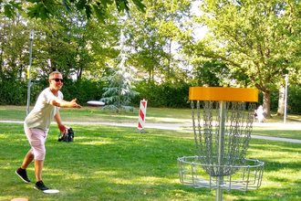 DiscGolf im Kurpark | Bad Rappenau | HeilbronnerLand | © Bad Rappenauer Touristikbetrieb GmbH