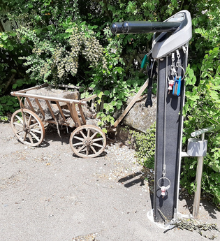 RadSERVICE-Punkt Dorfkäserei Geifertshofen | © Hohenlohe + Schwäbisch Hall Tourismus e. V.