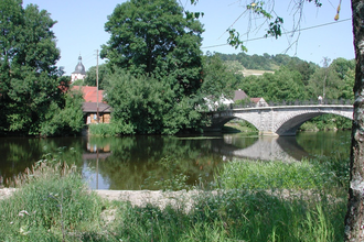 Jagst und Jagstbrücke | © Touristikgemeinschaft Hohenlohe e. V.  | Gemeinde Dörzbach