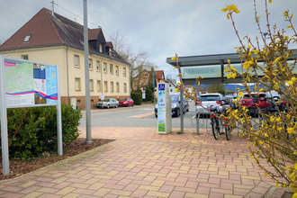 E-Bike Ladestation am Bahnhof in Meckesheim.
