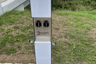 E-Bike-Ladestation in den Enzgärten Mühlacker | © Stadt Mühlacker