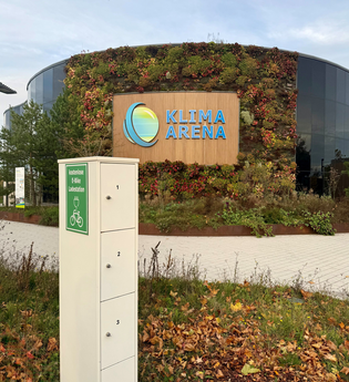 E-Bike Ladestation Klima-Arena | © Stadt Sinsheim