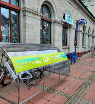 E-Bike-Verleih am Bahnhof in Lauda | © Liebliches Taubertal