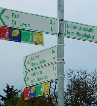 E-Tankstelle für E-Fahrräder und Autos Minigolfanlage St. Leon-Rot | © Landratsamt Rhein-Neckar-Kreis