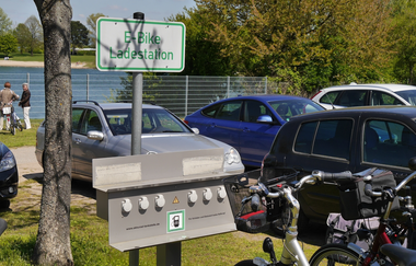 E-Tankstelle für E-Fahrräder und Autos Minigolfanlage St. Leon-Rot | © Unbekannt