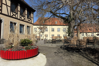 Ehemaliges Gasthaus Linde in Schrozberg | Picknickplatz | © Hohenlohe + Schwäbisch Hall Tourismus e. V.