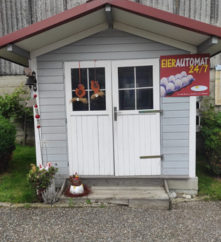 Das Eierhäuschen von außen | © Touristikgemeinschaft Hohenlohe e. V. | Familie Maurer