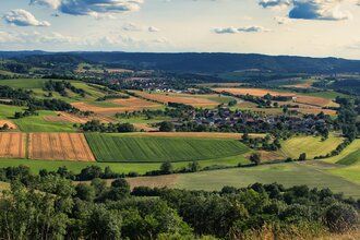 Panoramablick vom Einkorn bei Schwäbisch Hall | © Hohenlohe + Schwäbisch Hall Tourismus e. V.