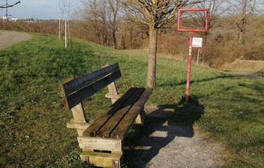 Rosengarten Einkornblick | Sitzgelegenheit | © Hohenlohe + Schwäbisch Hall Tourismus e. V.