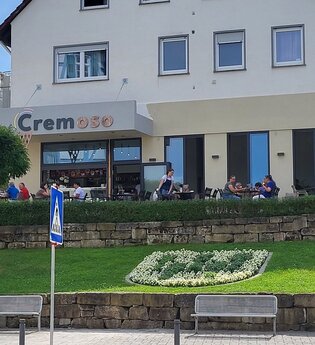 Eiscafé  Cremoso in Obersontheim: Außenansicht | © Hohenlohe + Schwäbisch Hall Tourismus e. V.