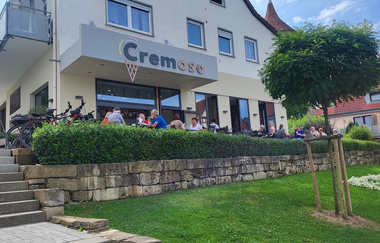 Eiscafé Cremoso in Obersontheim: Außenansicht | © Hohenlohe + Schwäbisch Hall Tourismus e. V.