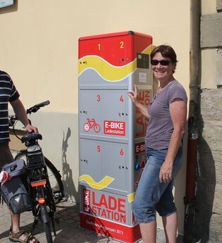 E-Bike-Ladestation am Marktplatz | Eppingen | HeilbronnerLand | © Große Kreisstadt Eppingen
