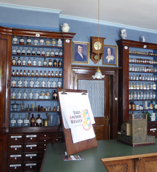 Erste Tankstelle der Welt in der Stadt-Apotheke Wiesloch | © Beate Otto